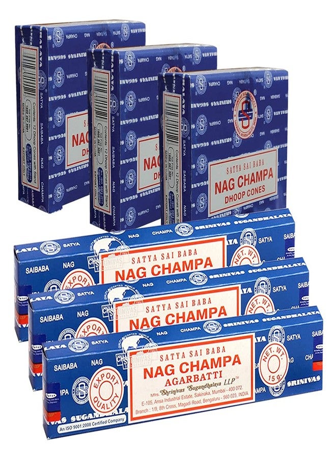 TRUMIRI Nag Champa Incense Sticks and Nagchampa Incense Cone Variety Pack Bundle Insence-Sticks Insence Insense Insiensos - Image 4