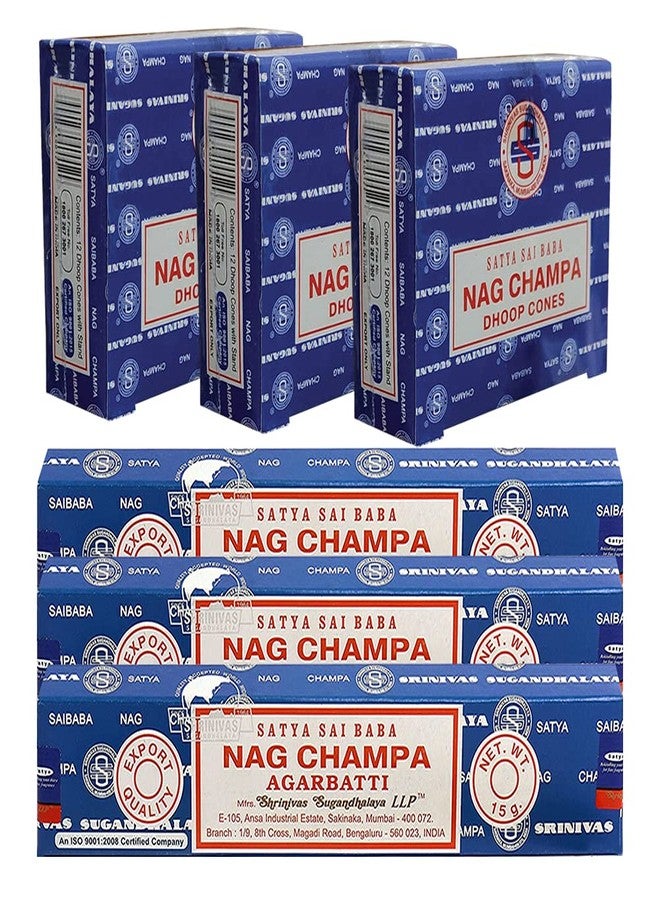 TRUMIRI Nag Champa Incense Sticks and Nagchampa Incense Cone Variety Pack Bundle Insence-Sticks Insence Insense Insiensos - Image 3