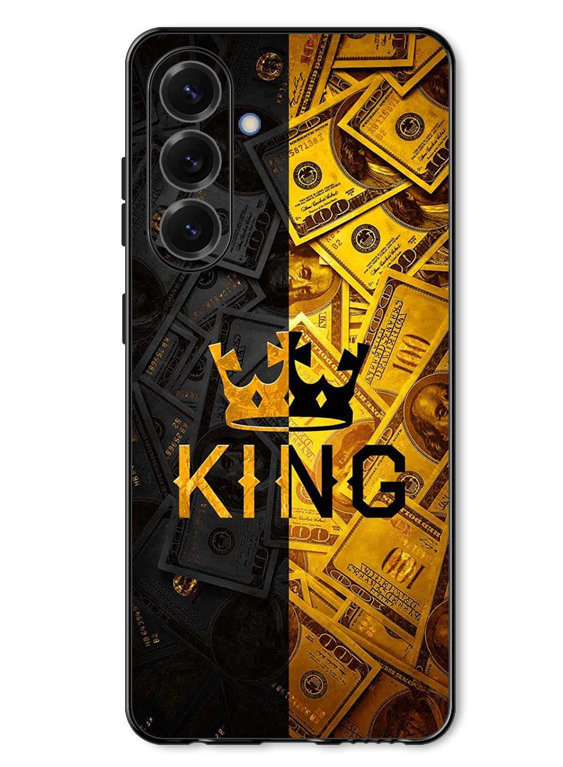Theodor Case Compatible with Samsung Galaxy A37 Protection Shockproof Bumper Cover King Gold - Image 1
