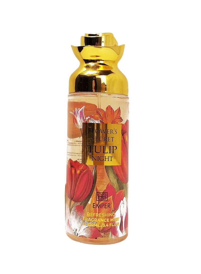 emper Flower's Secret Tulip Night - Body Mist - For Women - 100ml - Image 1