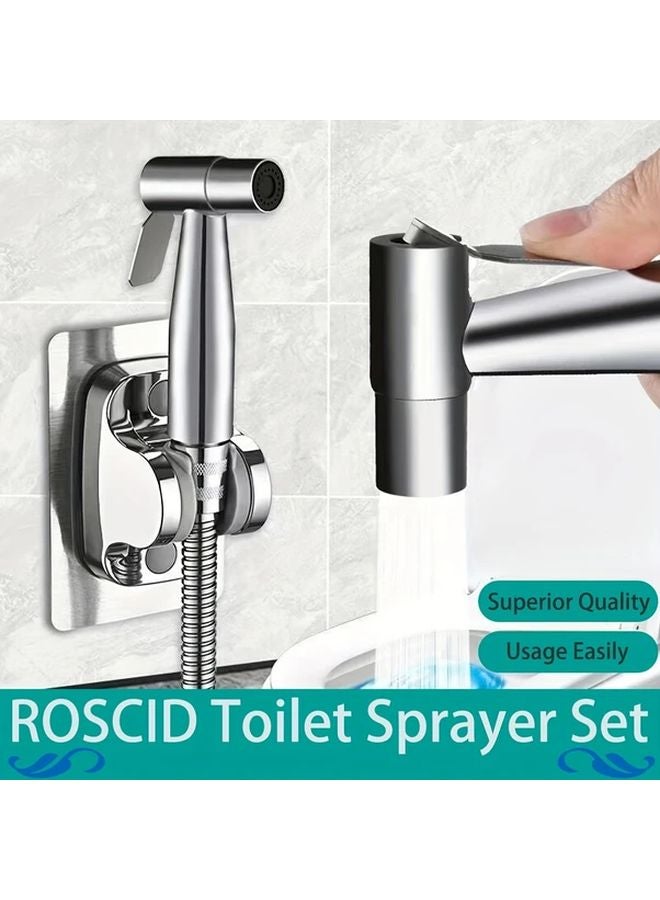 سيليفري 3 قطع مسدس رأس دش عالي الضغط مع خرطوم وحامل حائط مجموعة - Image 3