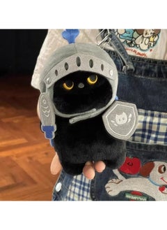 General Small Q version knight silly cat doll silly cat plush toy cute doll companion doll bag pendant birthday gift plush toy cute silly cartoon doll doll  - Image 3