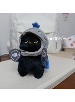 General Small Q version knight silly cat doll silly cat plush toy cute doll companion doll bag pendant birthday gift plush toy cute silly cartoon doll doll  - Image 1