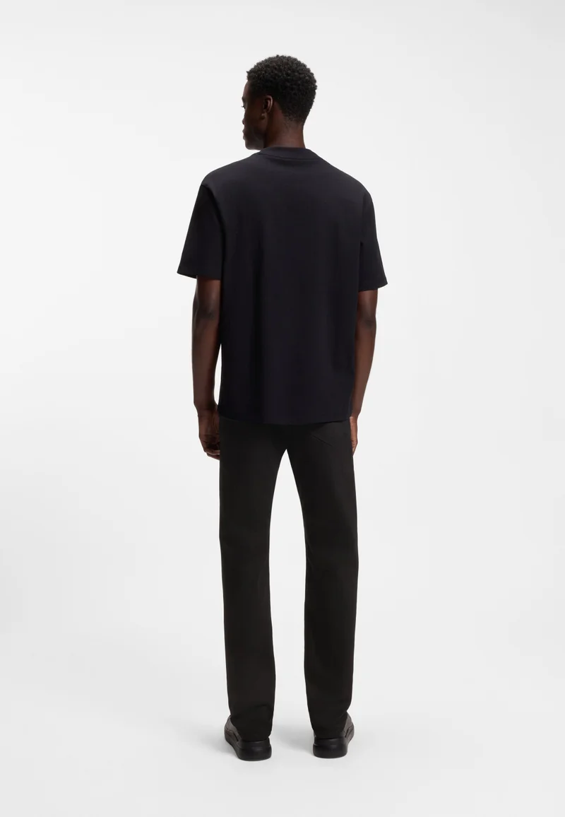 HUGO Slim-fit jeans in super-black stretch denim