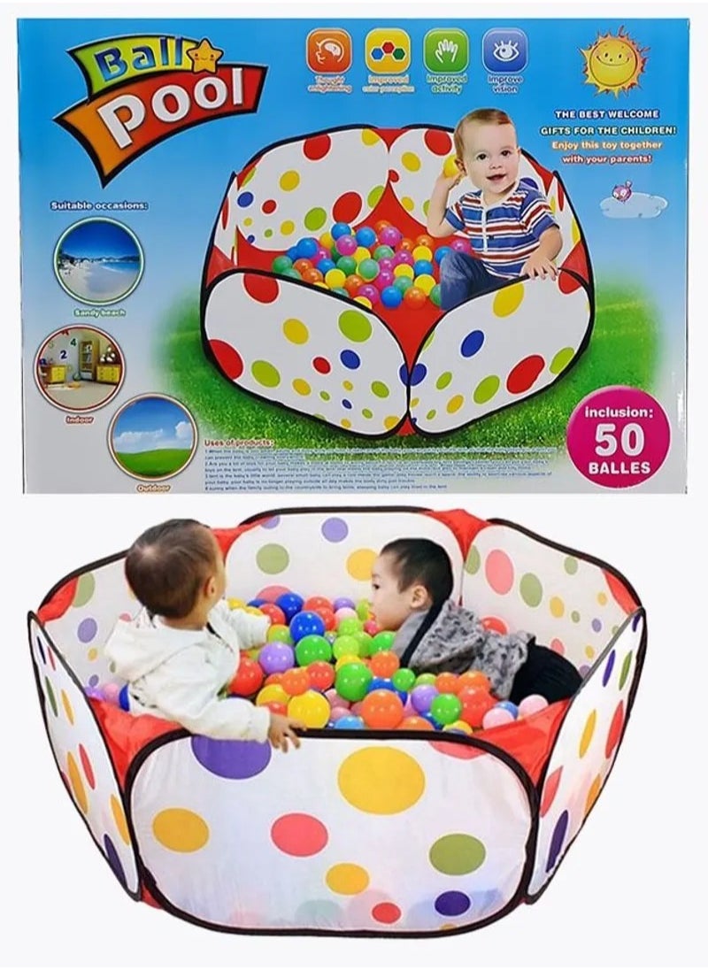 AGD - Ocean Ball Pool Pit Tent House with 50 Balls - Image 1