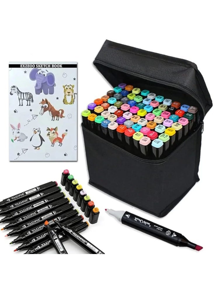 Dual-Tip Alcohol Marker Set – 36 Colors - Image 1