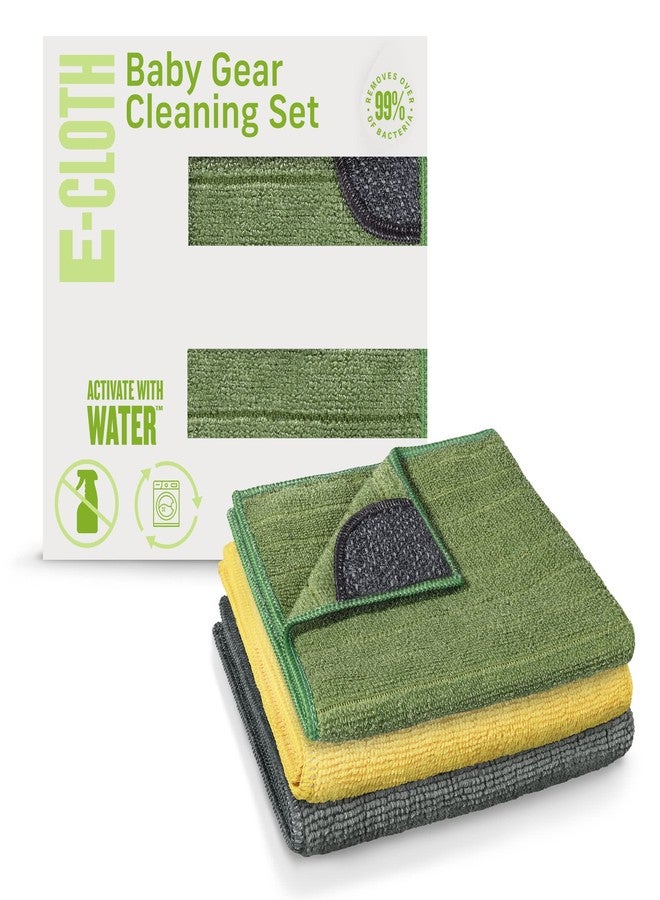 E-Cloth Baby Gear Cleaning Kit, Premium Microfiber Cloth, Ideal for Baby High Chairs, Cover, Car Seat, Booster Seat, Stroller, Nursery Toys, 100 Wash Promise - Image 1