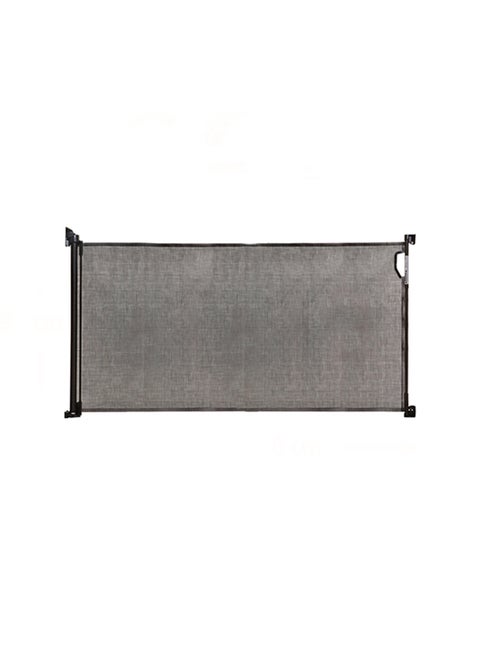Retractable Baby Safety Gate, Extra Wide And Tall Mesh Gate - Black