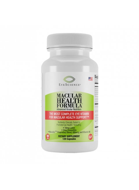 EyeScience Macular Health Beyond AREDS2 Formula, Advanced Ocular Vitamin - Containing Lutein, Zeaxanthin, Bilberry, and Vitamins C, D, E, and B6 (60 Day Supply)