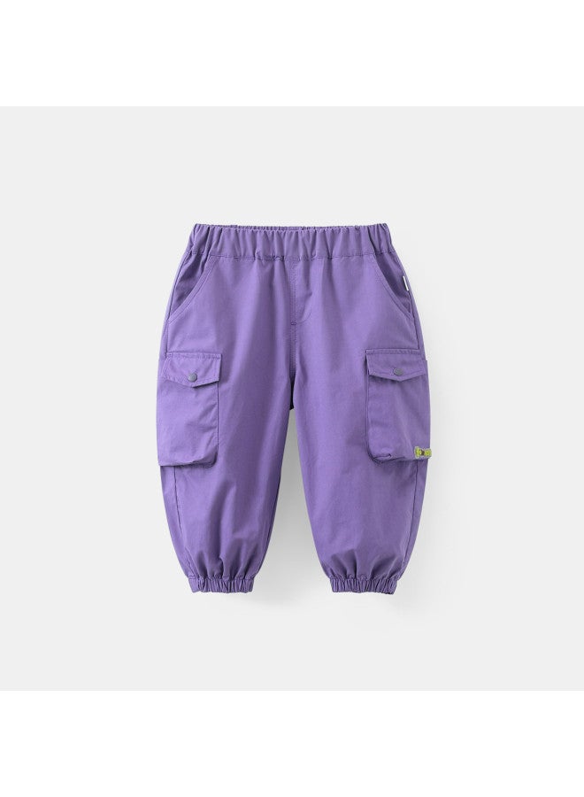 Boys' Multi-pocket Cargo Pants Spring/autumn Style Children's Long Pants Outdoor Casual Girls' - Image 4