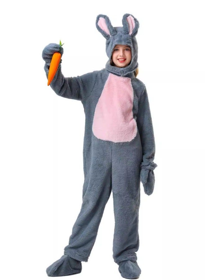general Rabbit cosplay costume children's gray rabbit costume animal holiday party cos costume - Image 3