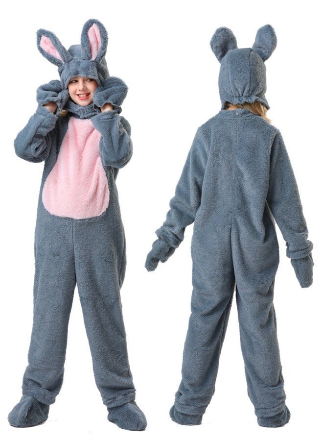 general Rabbit cosplay costume children's gray rabbit costume animal holiday party cos costume - Image 4