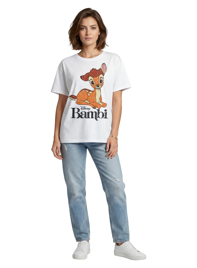 ديزني Disney Bambi Graphic Women’s T-Shirt