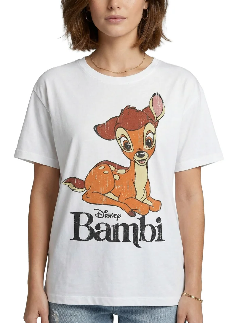 ديزني Disney Bambi Graphic Women’s T-Shirt
