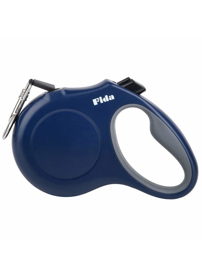 fida - Retractable Dog Leash, 16ft Heavy Duty Pet Walking Leash for Small Dog or Cat up to 26 lbs, Tangle Free. One-Hand Brake (Small,Navy Blue) - Image 1