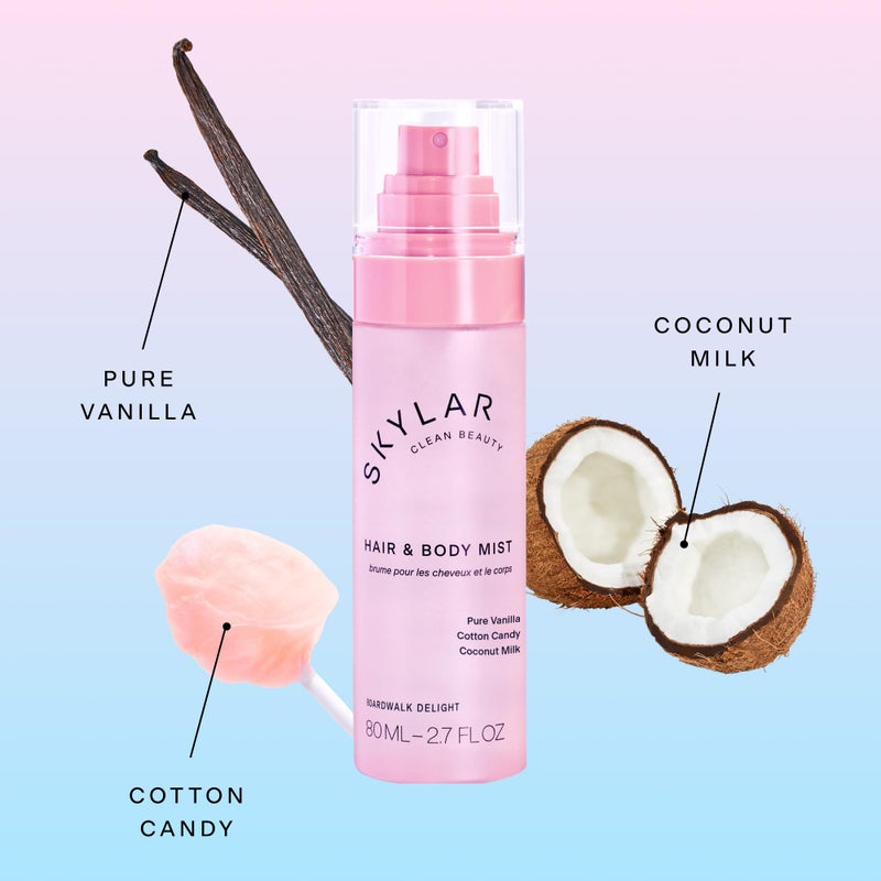 Skylar Boardwalk Delight Hair & Body Mist | Hypoallergenic & Clean Fragrance | Vegan, Cruelty Free, and Safe For Sensitive Skin | 80 ML, 2.7 Fl Oz - Image 2