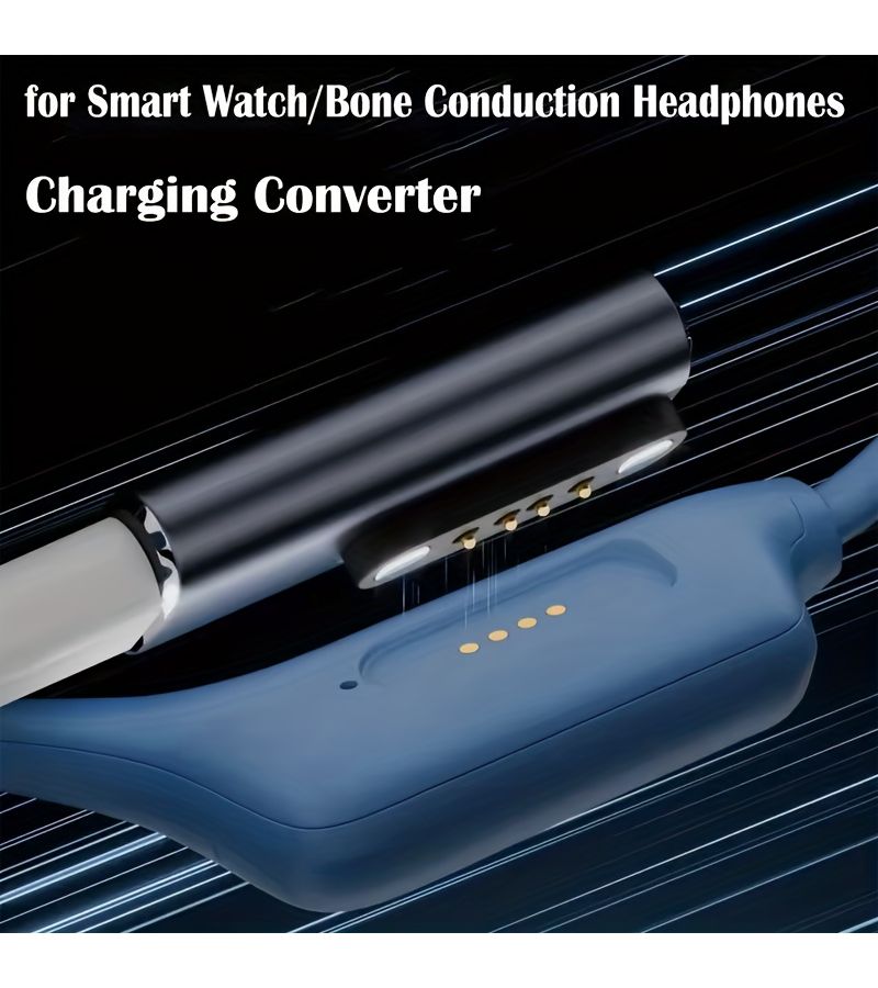 Type C To 2 Pin Magnetic Charging Adapter For Shokz Bone Conduction Headphones Smart Watch Usb C Port - Image 5