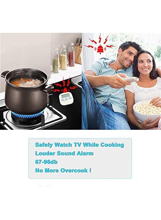Beauenty - Digital Kitchen Timer,Kitchen Stopwatch,Magnetic Base,Large Digits,Countdown Stopwatch Timer,Loud Alarm,Kitchen Alarm,Back Bracket,Hanging Hole for Cooking,Shower,Bathroom,Kids - Image 1