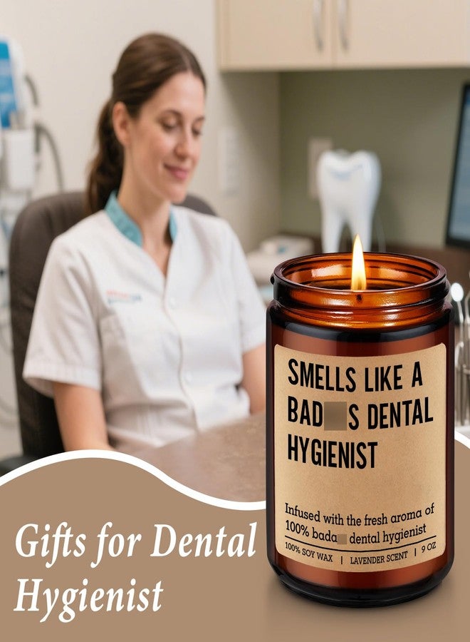 LEADO Scented Candle, Dental Hygienist Gifts - RDH Graduation, Dental Hygiene Gifts for Women, Men - Funny Congrats, Appreciation Ideas for Hygienist, School Student, Coworkers - RDH Retirement Decor - Image 5