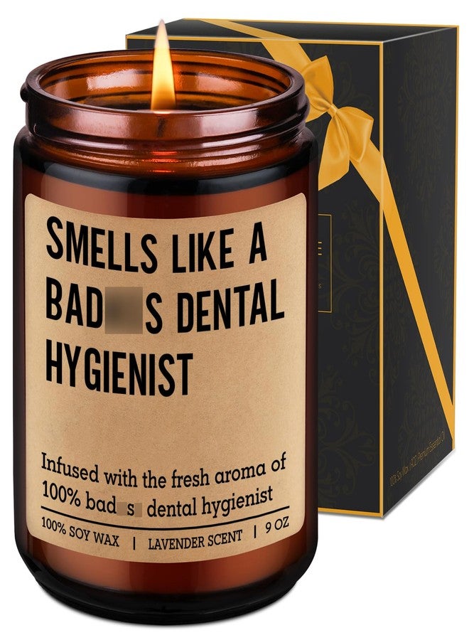 LEADO Scented Candle, Dental Hygienist Gifts - RDH Graduation, Dental Hygiene Gifts for Women, Men - Funny Congrats, Appreciation Ideas for Hygienist, School Student, Coworkers - RDH Retirement Decor - Image 1