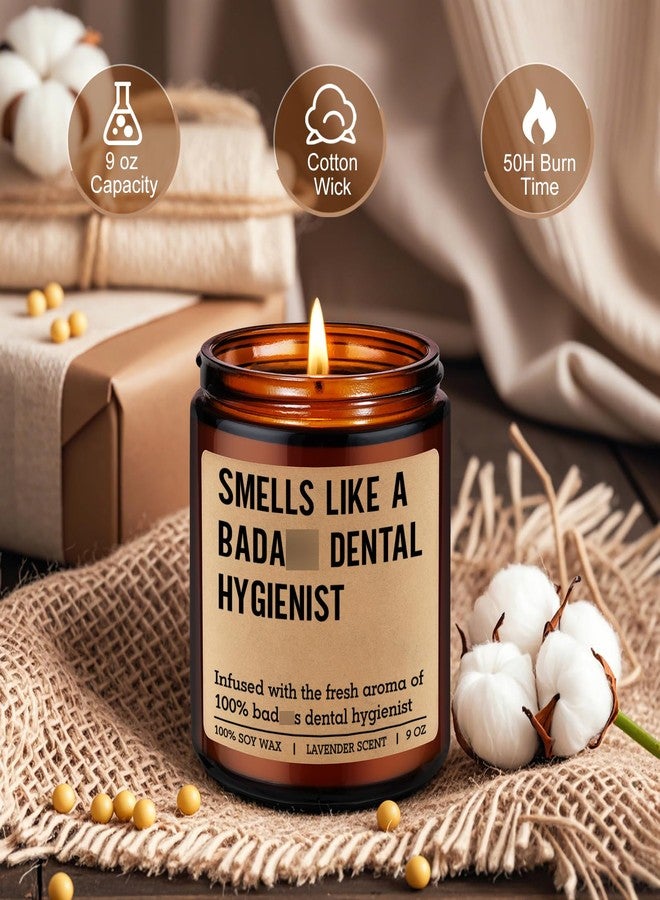 LEADO Scented Candle, Dental Hygienist Gifts - RDH Graduation, Dental Hygiene Gifts for Women, Men - Funny Congrats, Appreciation Ideas for Hygienist, School Student, Coworkers - RDH Retirement Decor - Image 3