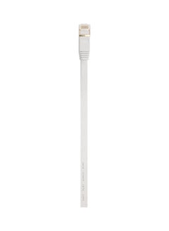 NIBEMINENT CAT 7 Ethernet Computer Internet Flat Lan Network RJ45 Connector Cable White  - Image 4