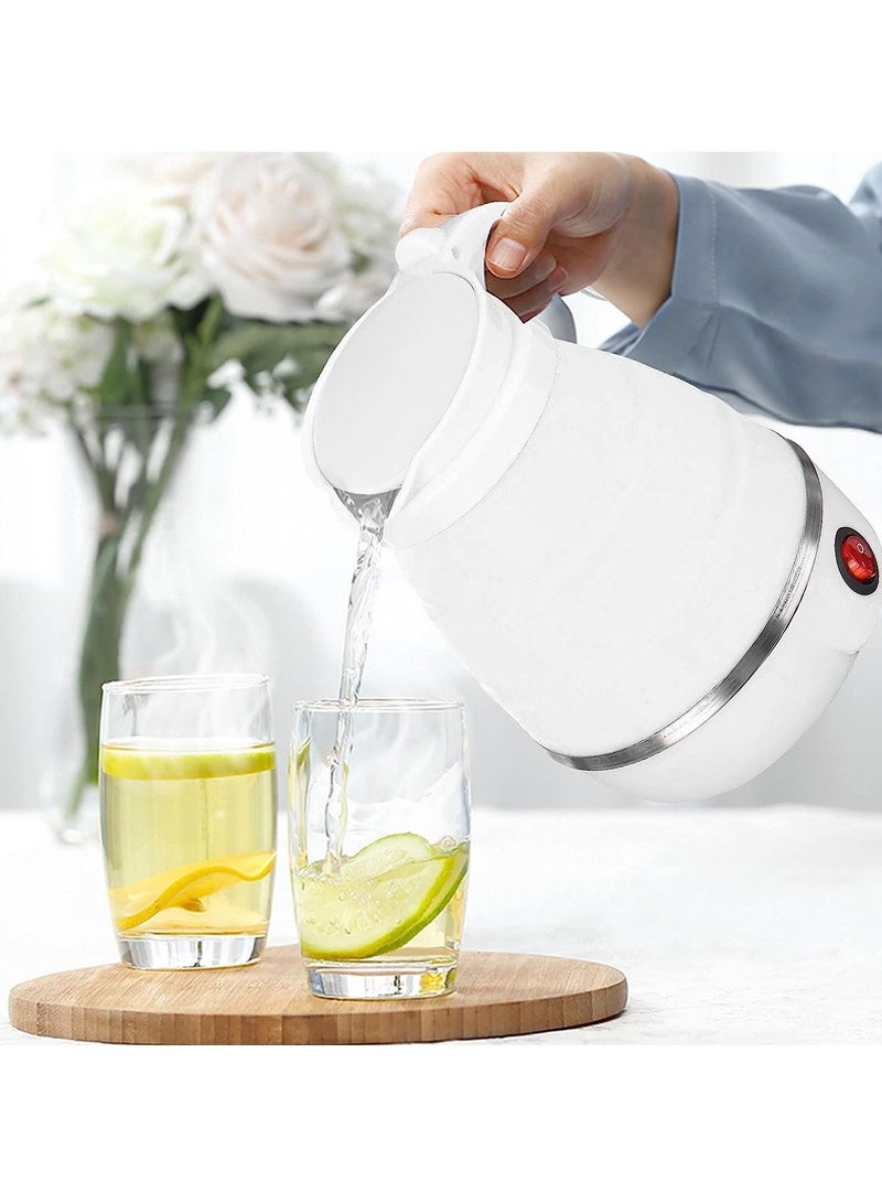 DubaiGallery Electric Kettle Silicone Foldable Water Kettles Compression Leak proof Portable Kettle 600ml Travel Mini Kettle for Household - Image 4