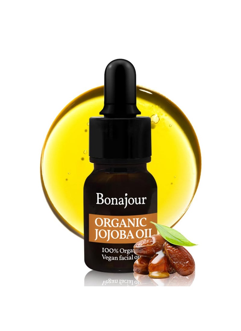 BONAJOUR - BONAJOUR vegan 100 Organic Ecocert Jojoba Facial Oil for Dry Skin  High Moisturizing Carrier Oil 04 fl oz - Image 1