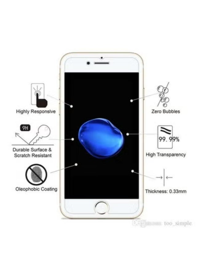 Tempered Glass Screen Protector For Apple iPhone 7/8 Clear - Image 3
