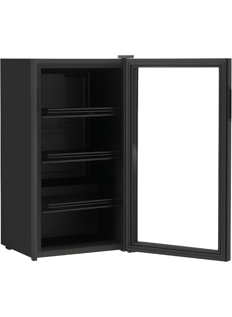 STAR TRACK STAR TRACK 110L Beverage Cooler – Direct Compressor Cooling, Mechanical Temperature Control, HFC-Free, LED Light, Reversible Glass Door, 3 Adjustable Shelves - Image 3