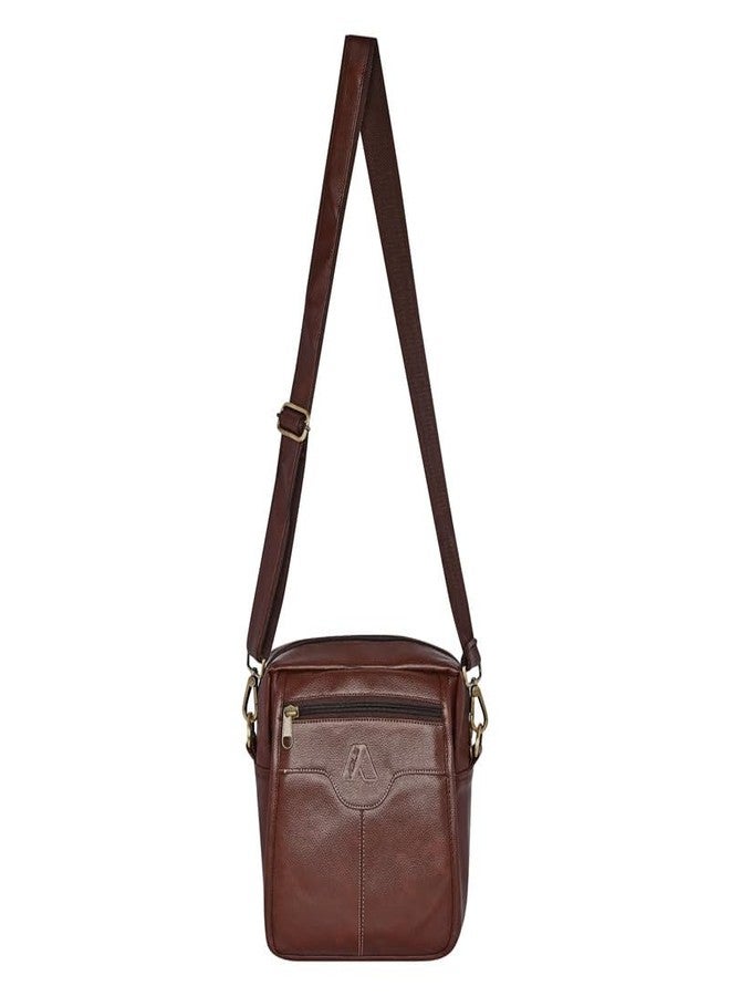 ABLE® Darvin Sling Bag Cross Body Unisex Bag (BROWN) - Image 1