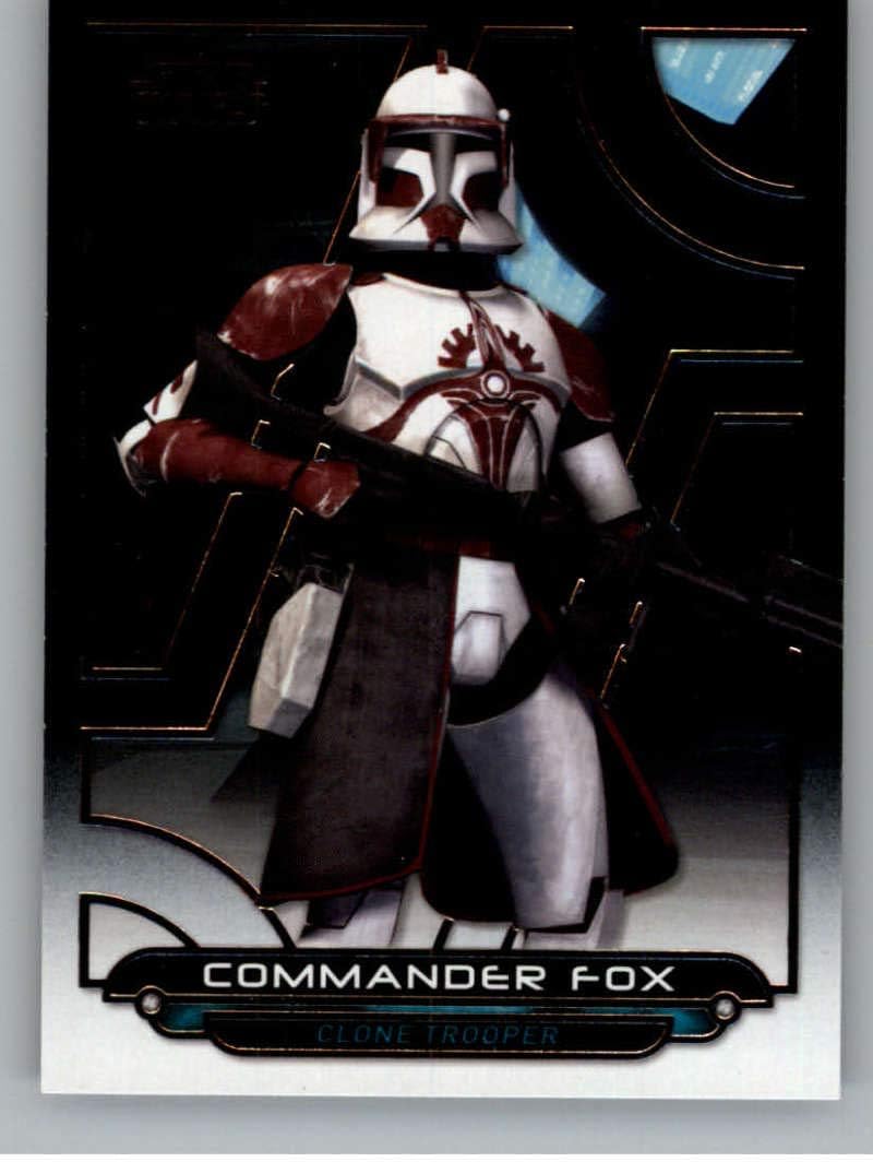 Topps Total 2018 Topps Star Wars Galactic Files #ACW-24 Commander Fox Clone Wars Official Movie Trading Card - Image 1