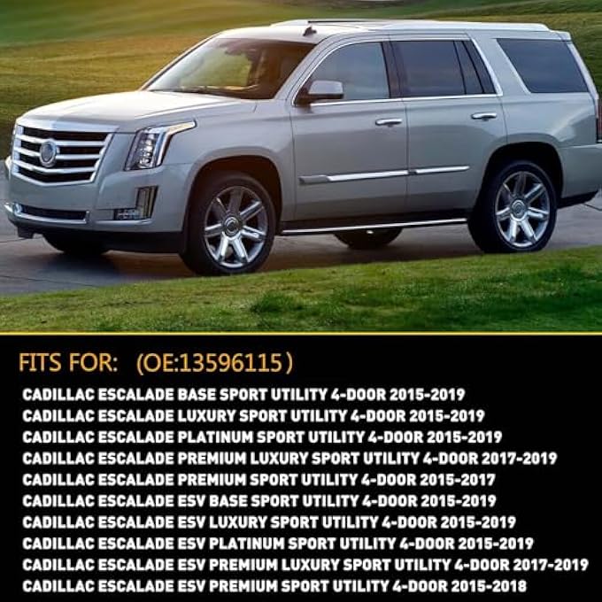 ريحني غطاء أسطوانة قفل مقبض الباب الخارجي الأمامي لكاديلاك إسكاليد 20152019 - Image 5