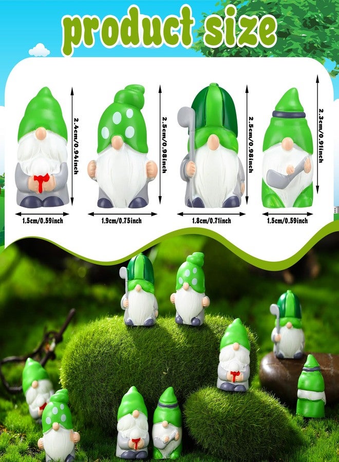 Yuntau 40 Pieces Mini Resin Gnomes Mini Resin Golf Ball Gnomes Figures Miniature Sport Figurines Bulk for Miniature Landscape Garden Birthday Decor Party Gift - Image 2