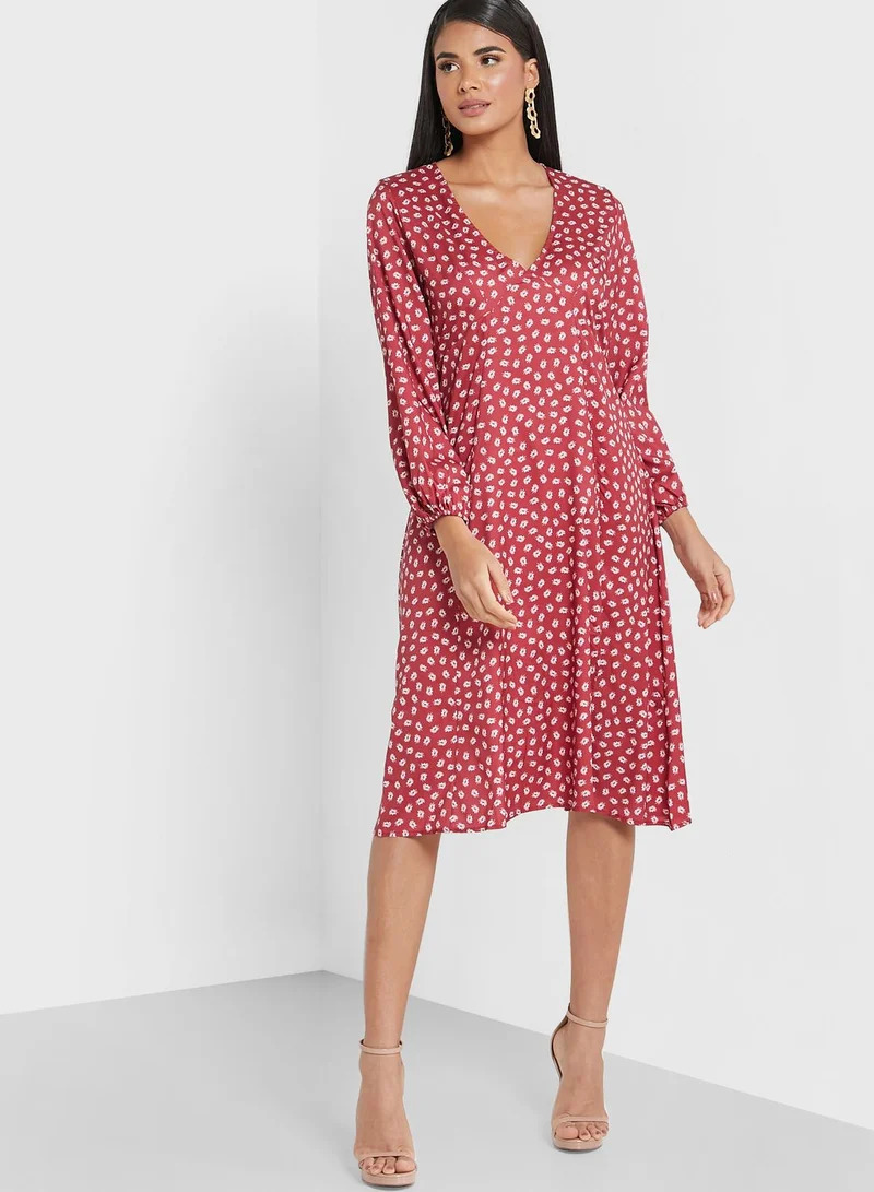 ELLA Plunge Slit Dress