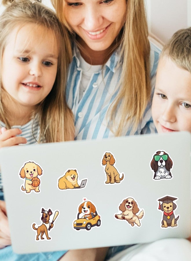 ViKiVi 100 Pcs Cute Dog Stickers for Kids Teens Adults, Waterproof Vinyl Stickers for Water Bottle Laptop Scrapbook, Cute Stickers Gift for Decoration - Image 3