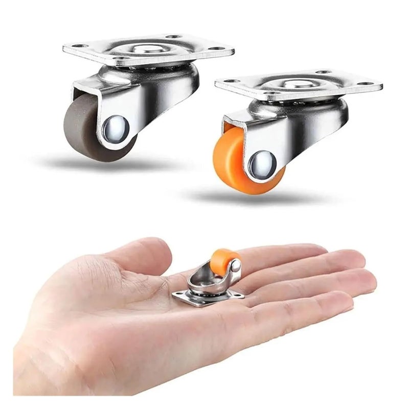 Universal Swivel Caster Wheels 6 Pack Furniture Moving Rollers Home Hardware Accessories Color A - Image 3