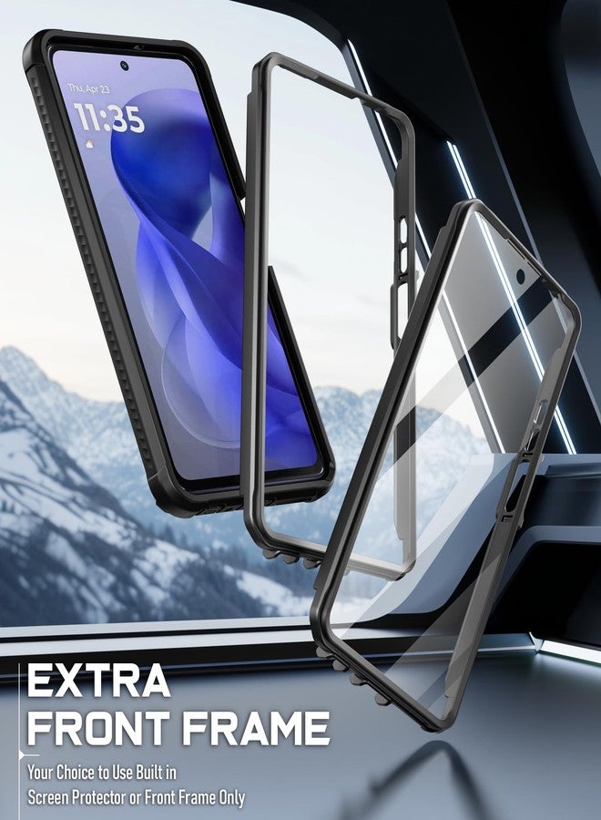 Poetic Guardian Case for Motorola Moto G Power 5G 2025 [Not Fit 2024 Version], [20FT Mil-Grade Drop Tested],[2 Front Frames] Full-Body Shockproof Cover with Built-in Screen Protector, Black/Clear - Image 4