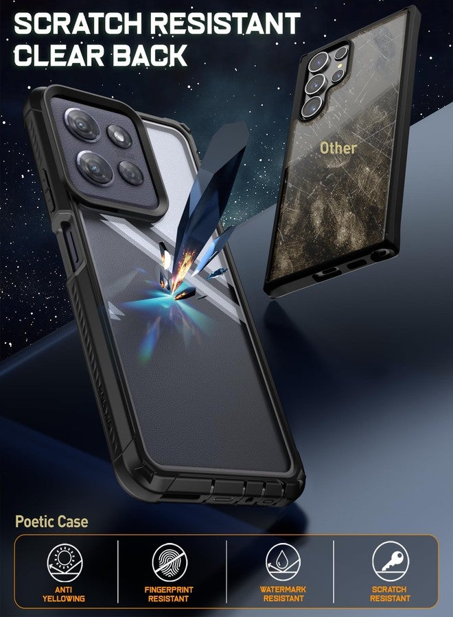 Poetic Guardian Case for Motorola Moto G Power 5G 2025 [Not Fit 2024 Version], [20FT Mil-Grade Drop Tested],[2 Front Frames] Full-Body Shockproof Cover with Built-in Screen Protector, Black/Clear - Image 3