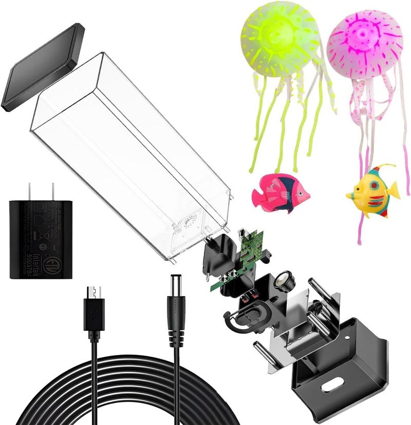 COLORLIFE Cool Electric Jellyfish Lamp with Bluetooth Speaker Music Gift for Boys Girls Adults Aquarium Tank Sensory Mood Night Light for Decorate Relax - Image 4