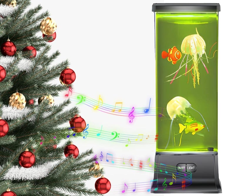 COLORLIFE Cool Electric Jellyfish Lamp with Bluetooth Speaker Music Gift for Boys Girls Adults Aquarium Tank Sensory Mood Night Light for Decorate Relax - Image 5