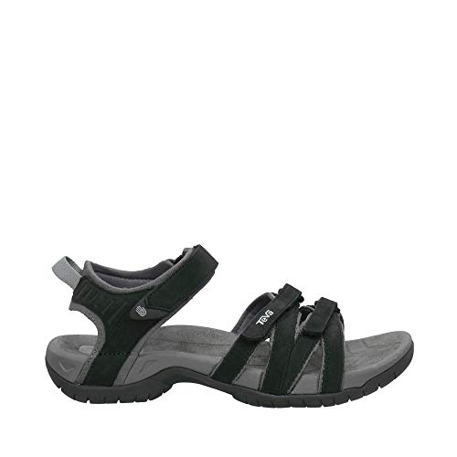 Teva Women's Tirra Leather Sandal,Black,5.5 M US - Image 1