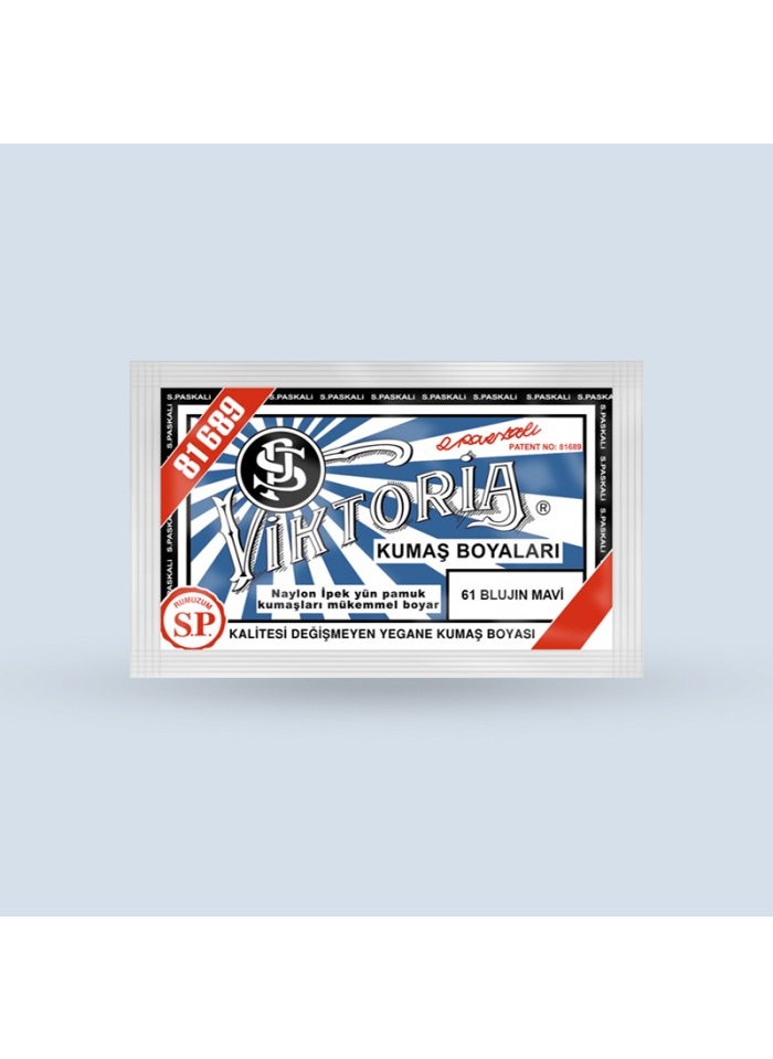 Viktoria - Fabric Dye 61 Blue Blujin 10 gr - Image 1