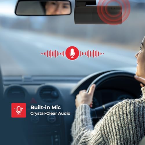 Trueview 2MP Dash Camera with Wi-Fi, Built-in G-Sensor, Microphone, Time Lapse, Emergency Video, Speed Alerts, TrueCloud App Support, 128 GB Micro SD Compatibility (G-Sencer) - Image 3