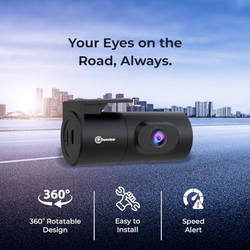 Trueview 2MP Dash Camera with Wi-Fi, Built-in G-Sensor, Microphone, Time Lapse, Emergency Video, Speed Alerts, TrueCloud App Support, 128 GB Micro SD Compatibility (G-Sencer) - Image 2