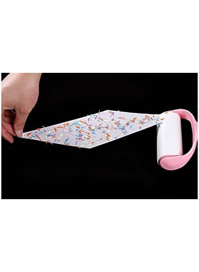 Lint Roller Set with 9 Refills (540 Sheets) & Roller, Super Sticky Pet Hair Remover, 360° Rotating Roller for Clothes, Carpets, Car Seats, Dust, Dogs & Cats - Image 5