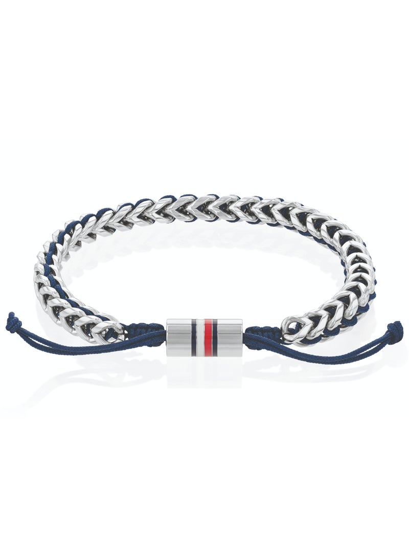TOMMY HILFIGER TH JEWELRY BRAIDED METAL MENS ROPE BRACELET - 2790511 - Image 1