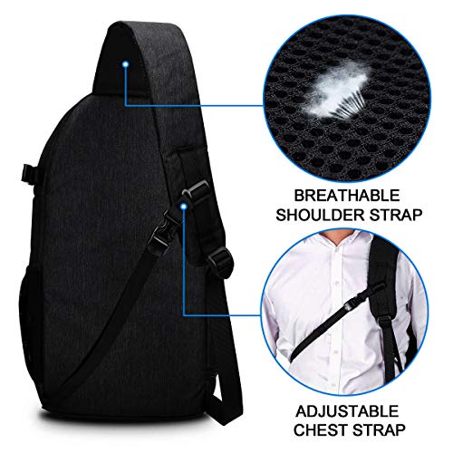 CADeN Camera Bag Sling Backpack for DSLR/SLR Mirrorless Camera Waterproof, Camera Case Compatible for Sony Canon Nikon Camera and Lens Tripod Accessories Black - Image 4