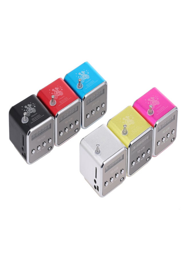 مكبر صوت صغير سلكي 3.5 ملم، مشغل MP3 محمول، راديو FM، مضخم صوت موسيقي، يدعم بطاقة TF وقرص USB، مكبر صوت لأجهزة DVD والكمبيوتر المحمول والهواتف المحمولة - Image 4