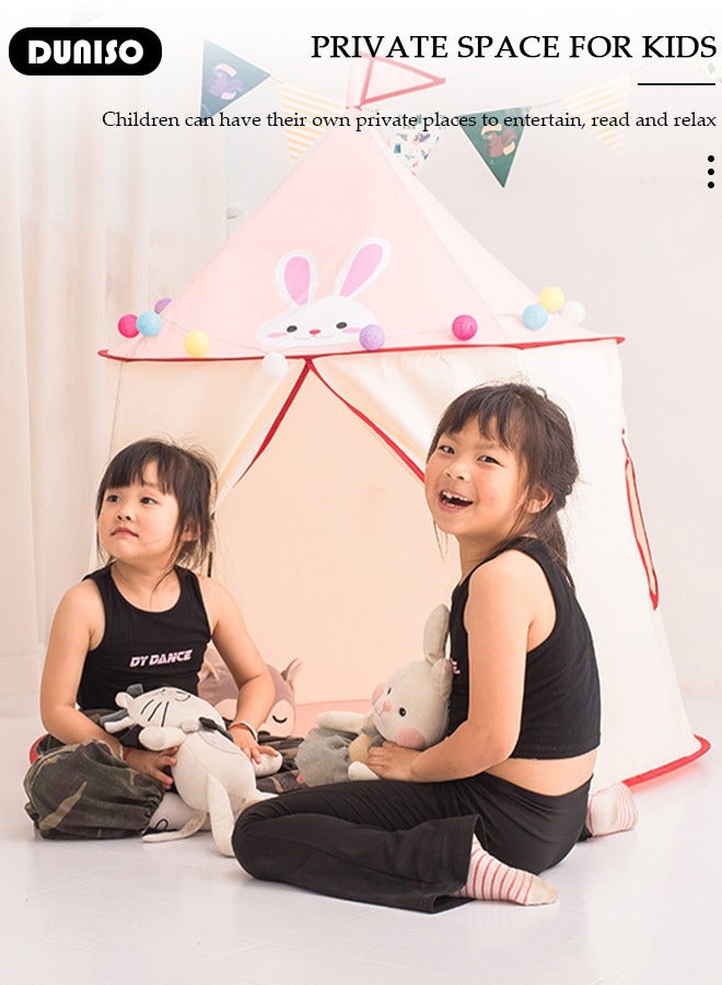 DUNISO خيمة لعب للأطفال، خيمة أطفال قابلة للغسل مع نوافذ، بيت لعب للأطفال قابل للطي، خيمة ألعاب محمولة للداخل والخارج، خيمة قابلة للطي للفتيات - Image 3